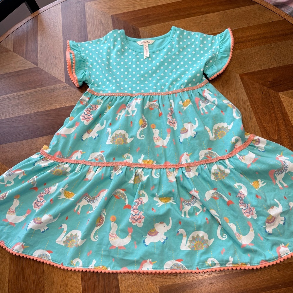 Matilda Jane Teal Polka Dot Dress